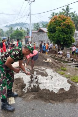 Pembukaan TMMD ke-126 di Desa Selamalofo, Masyarakat Sambut Baik Sinergi TNI-Rakyat Bangun Desa